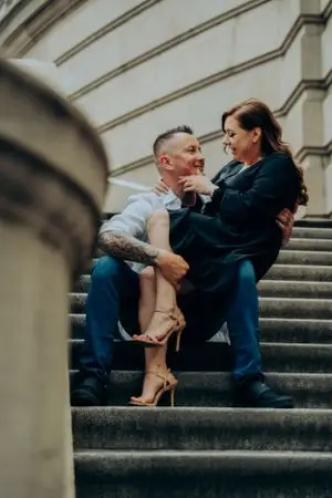 Sandra and Dawid save the date photography by Fountains of Rome