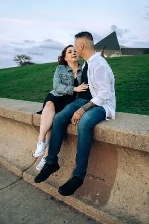 Sandra and Dawid save the date photography by Fountains of Rome