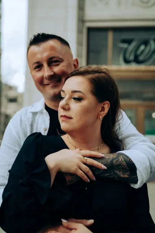 Sandra and Dawid save the date photography by Fountains of Rome